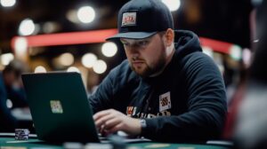 Online poker player