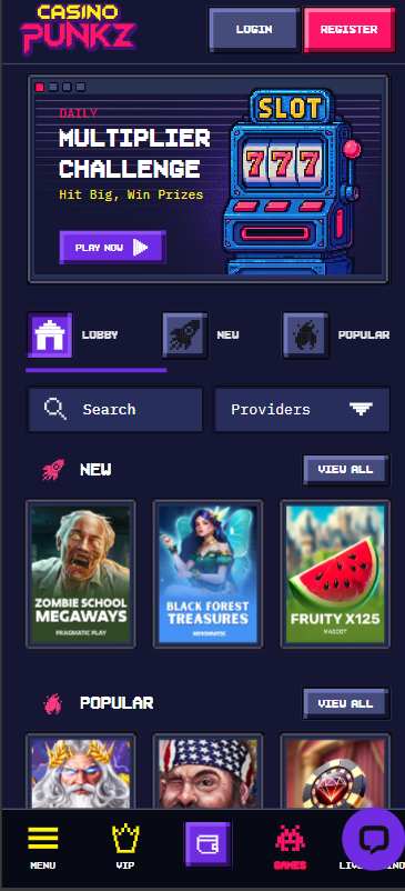casino punkz homepage