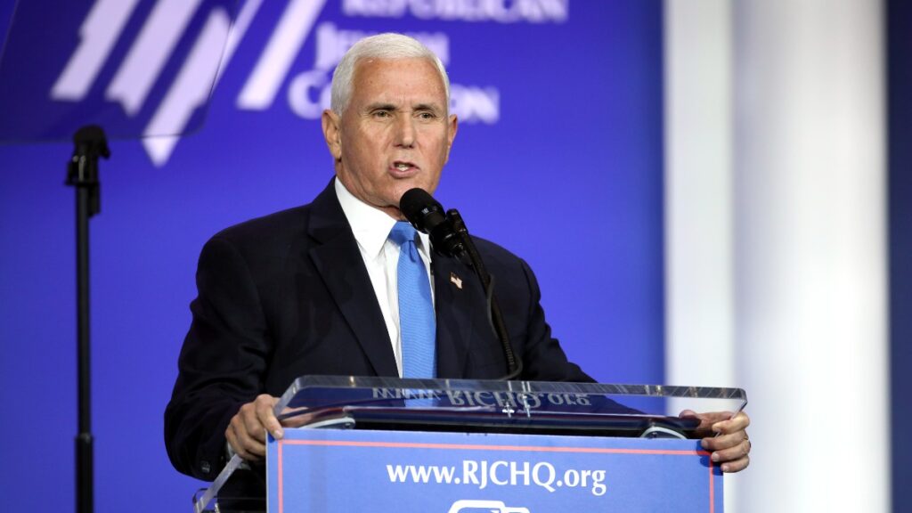 Mike Pence speaks at a conference.