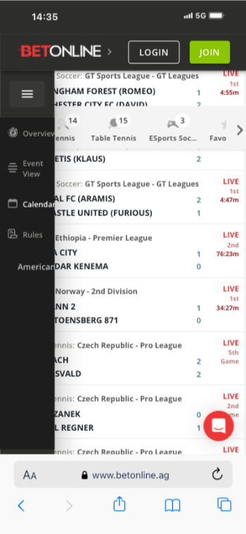 Live Betting Sites