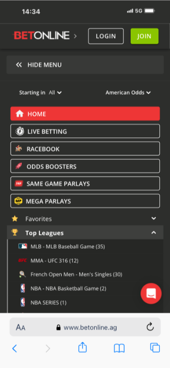 Live Betting Sites