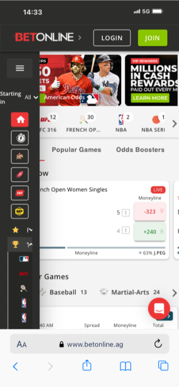 Live Betting Sites