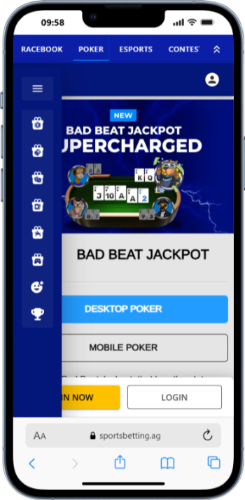 Sportsbetting poker bad beat jackpot