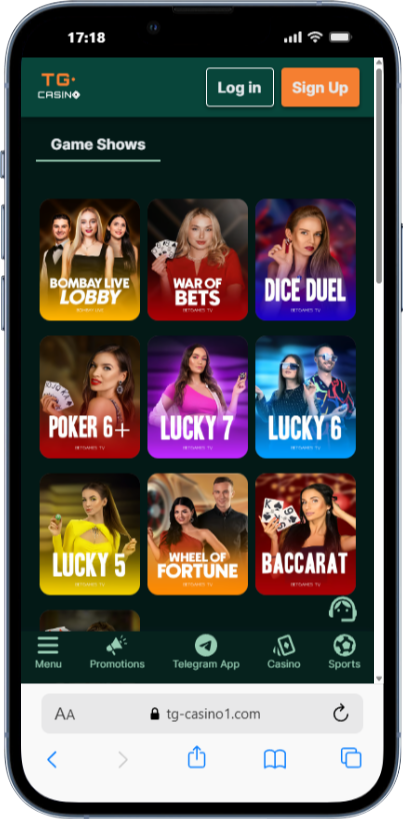 TG.Casino gameshows for Online Casinos in Ireland
