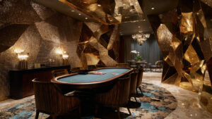 Ultra-high luxury gaming salon.