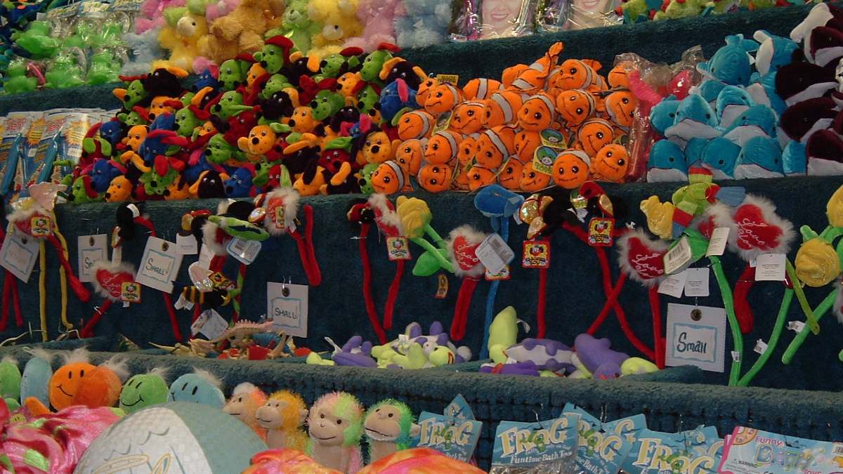 Prizes at a carnival