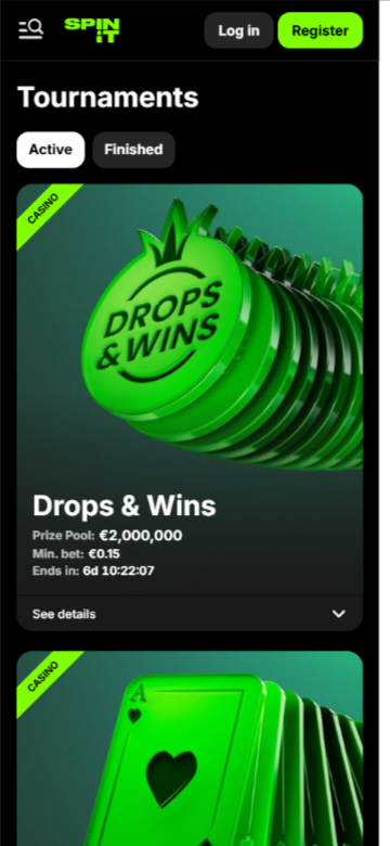 spinit online casino pokies tournaments