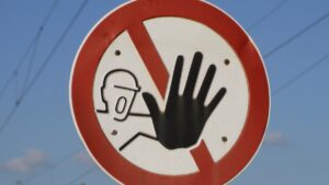 A warning sign