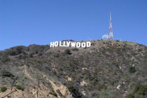 The famous Hollywood sign