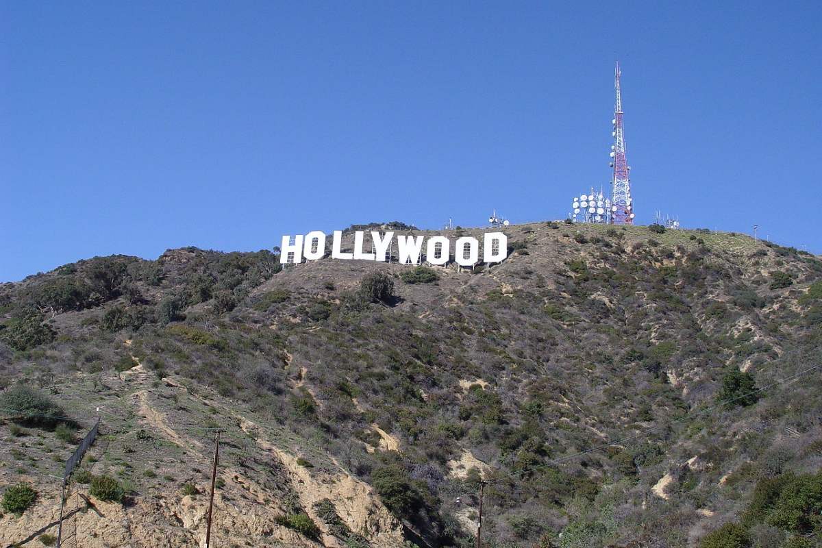 The famous Hollywood sign