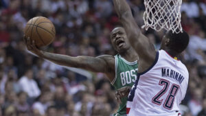 NBA Player Terry Rozier, pictured while playing for the Celtics. He now plays for the Miami Heat.