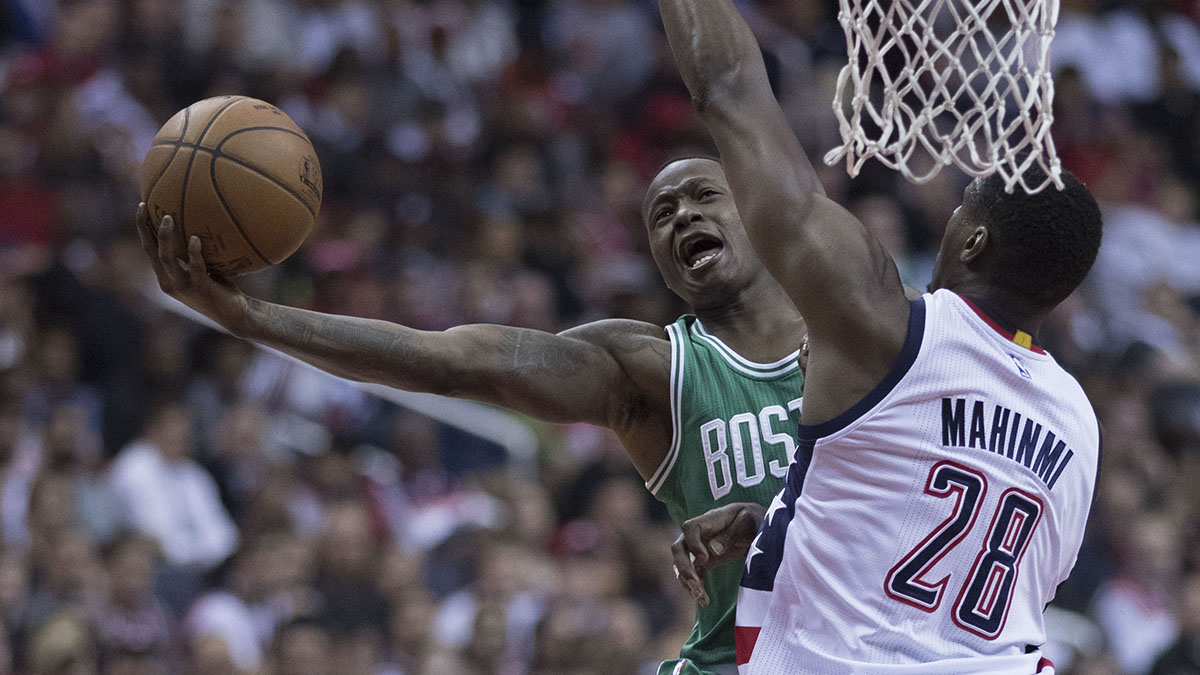 NBA Player Terry Rozier, pictured while playing for the Celtics. He now plays for the Miami Heat.