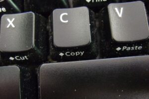 Copy and paste shortcuts