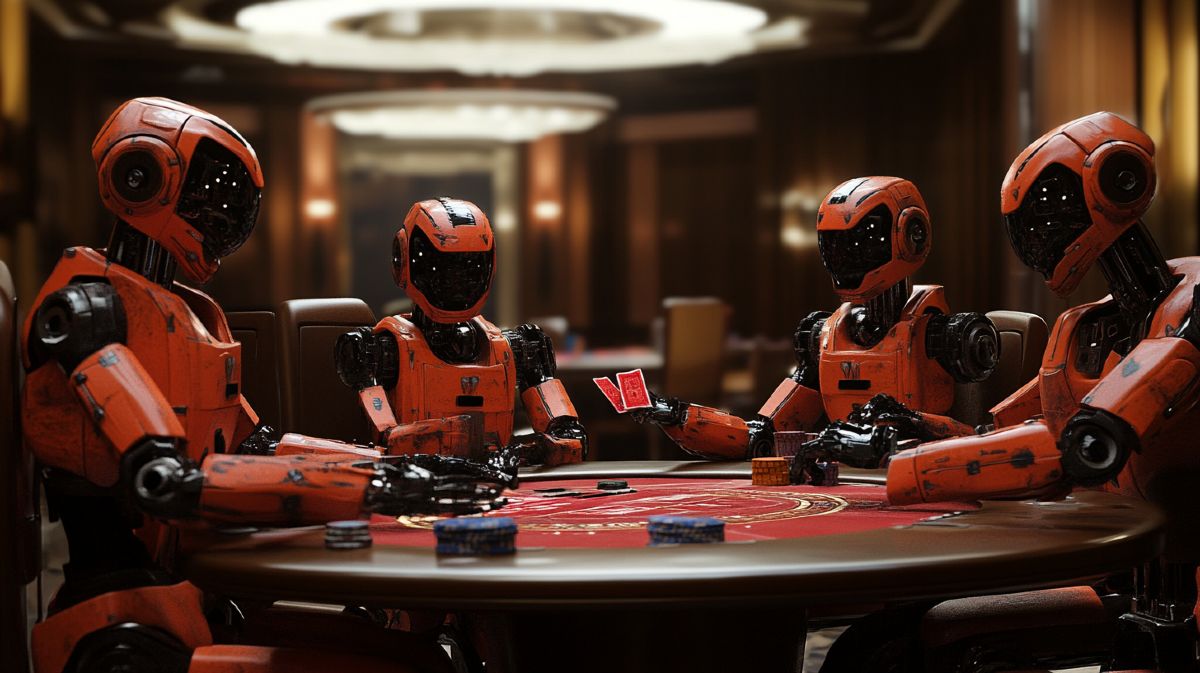 Robots playing poker