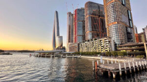 The Crown Casino Sydney on the Barangaroo Waterfront.