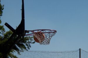 A missed basketball shot