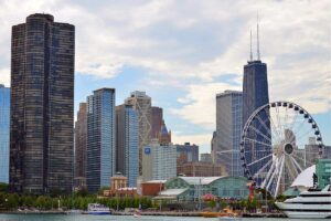 The skyline of Chicago