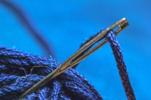 A needle and thread