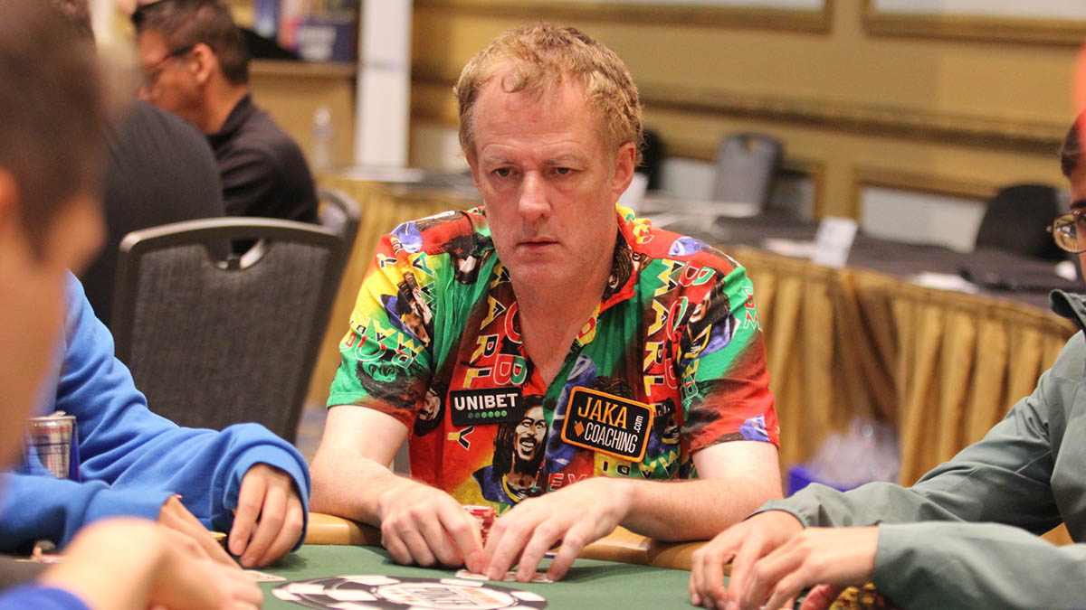 Irish poker pro Dara O'Kearney playing in the 2024 WSOP main event.