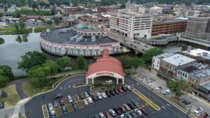 A photo of Hollywood Casino in Aurora, Illinois.