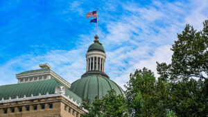 The Indiana State Capitol Building in Indianapolis