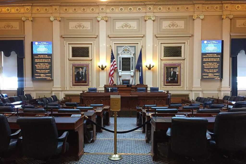 The Virginia House of Delegates Chamber