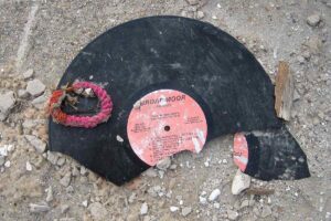 A smashed record