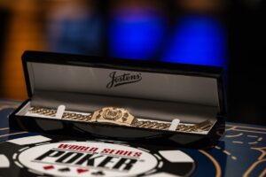 A WSOP bracelet from the 2025 series.