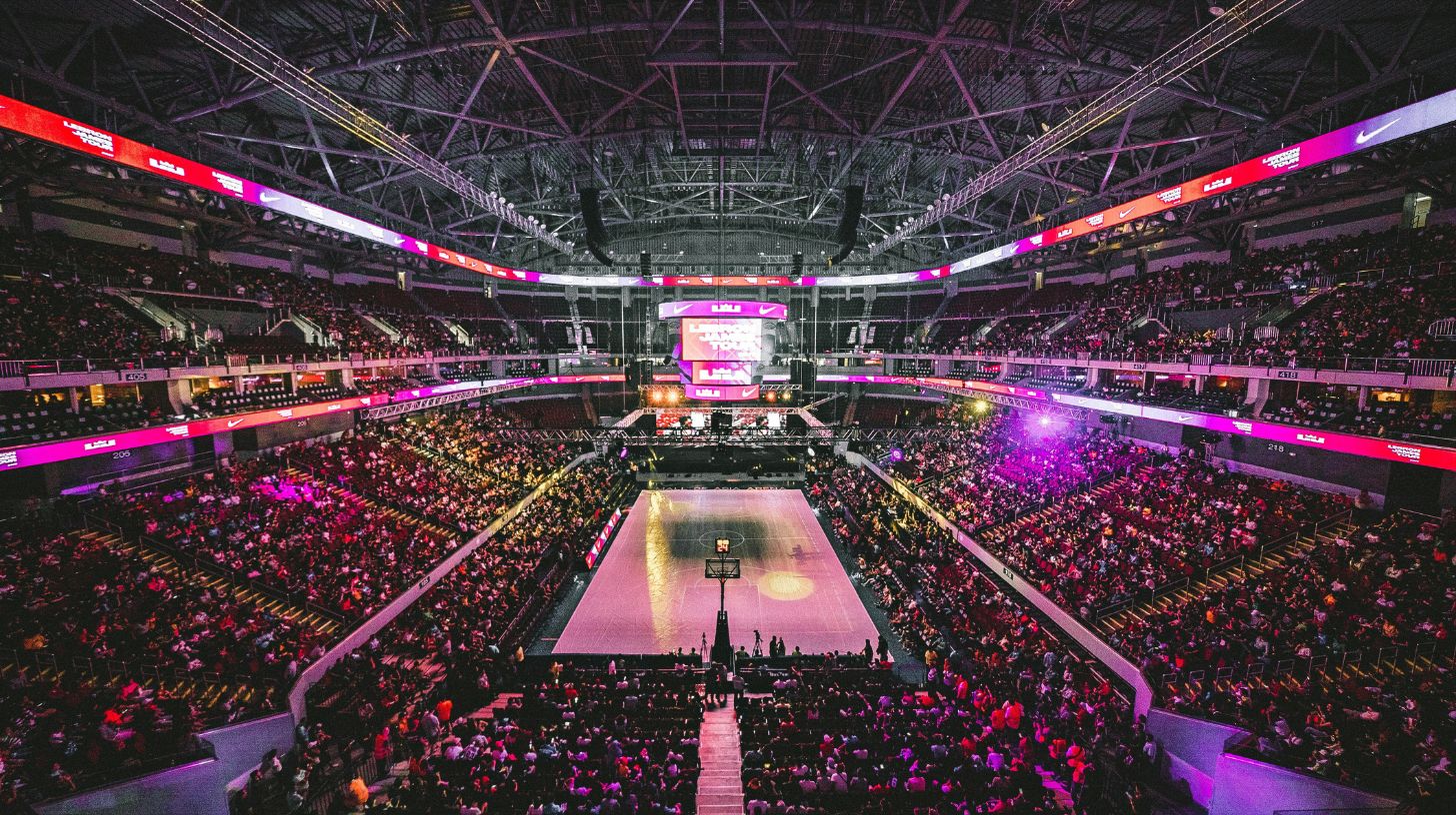 An NBA arena
