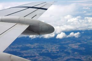 View from an airplane