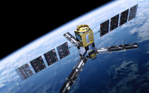 A satellite in space