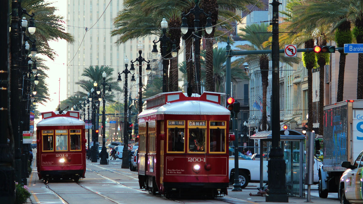 New Orleans Louisiana Tram System