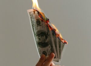Burning money