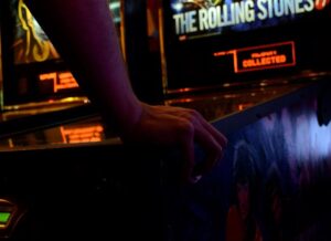 A pinball game