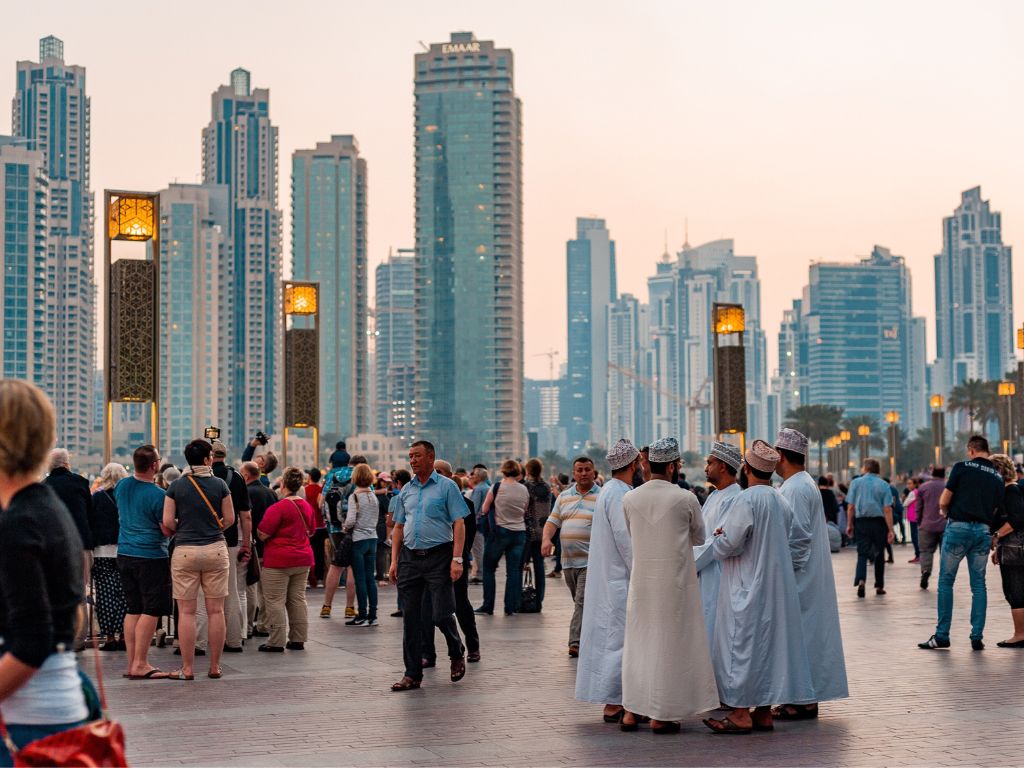 Crowds in the UAE
