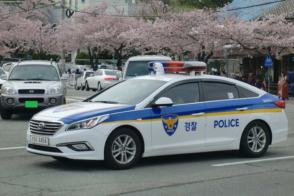 South Korean police car