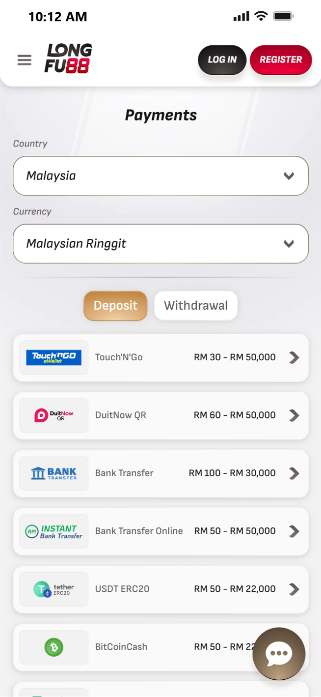 Best Casinos in Malaysia Longfu88 Deposit Methods