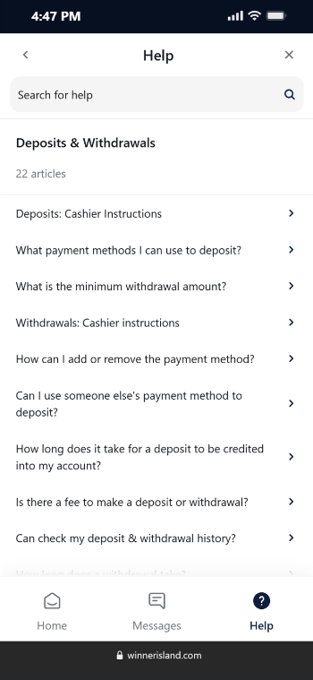 Best Payout Casinos in Canada Winner Island Deposit and Withdrawal Help