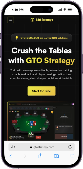 GTO Strategy homepage