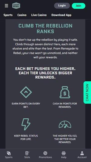 Lucky Rebel Rewards