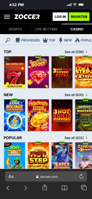 New Casinos in Canada Zoccer Games Page