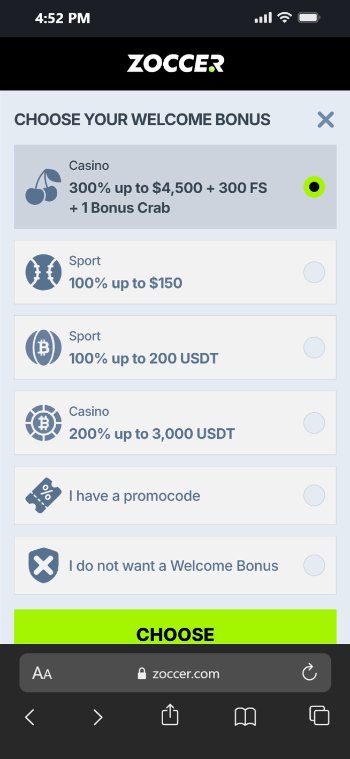 New Casinos in Canada Zoccer Welcome Bonus