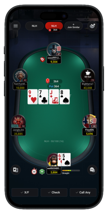 The turn on a poker board