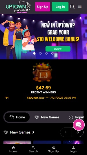 UpTown Aces Lobby