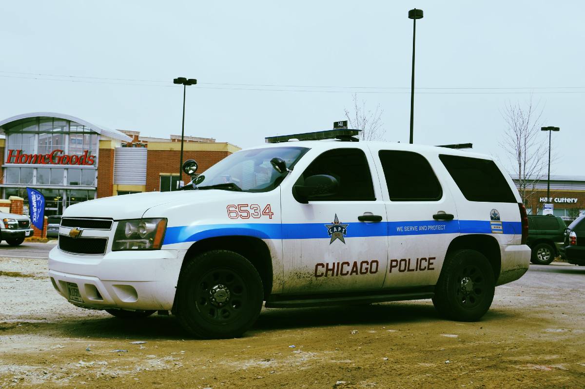 A Chicago police car