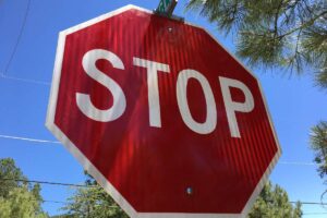 A stop sign