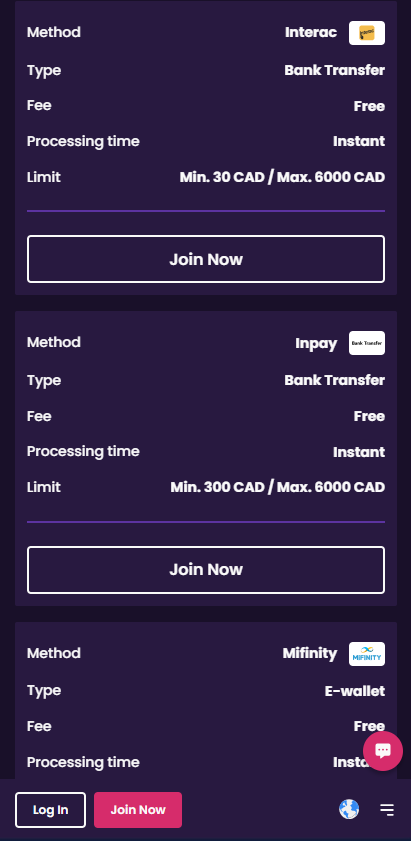 vegasnow withdrawal options
