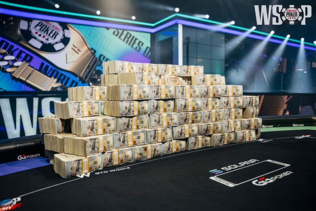 Bricks of money for the WSOP main event winner