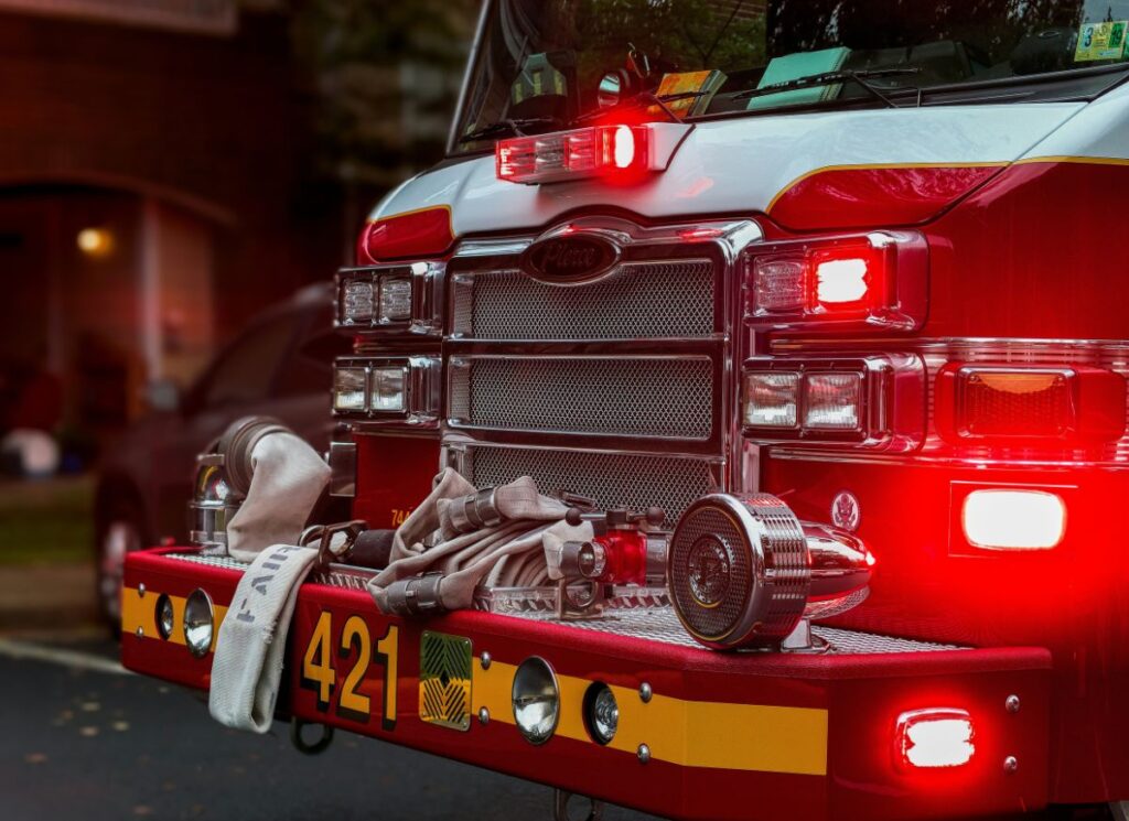 A fire truck