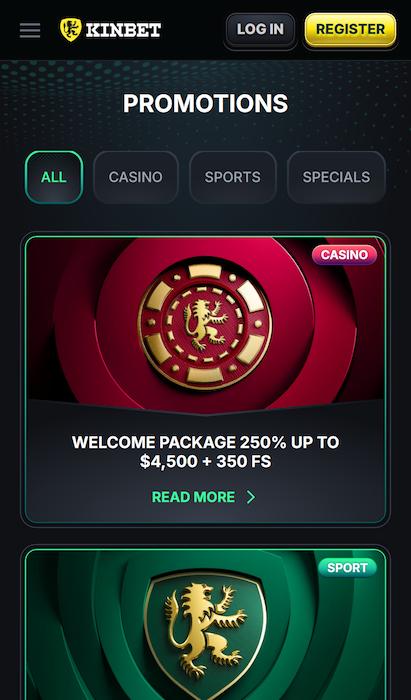 KinBet promos